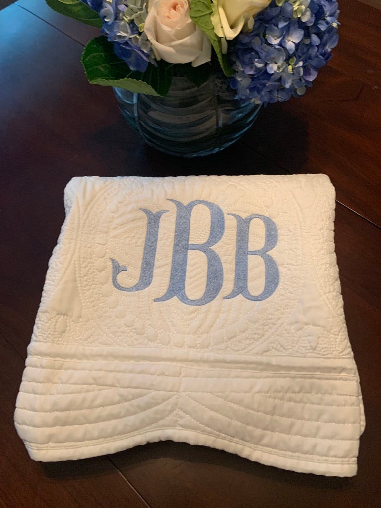 Personalized Heirloom Baby Quilt