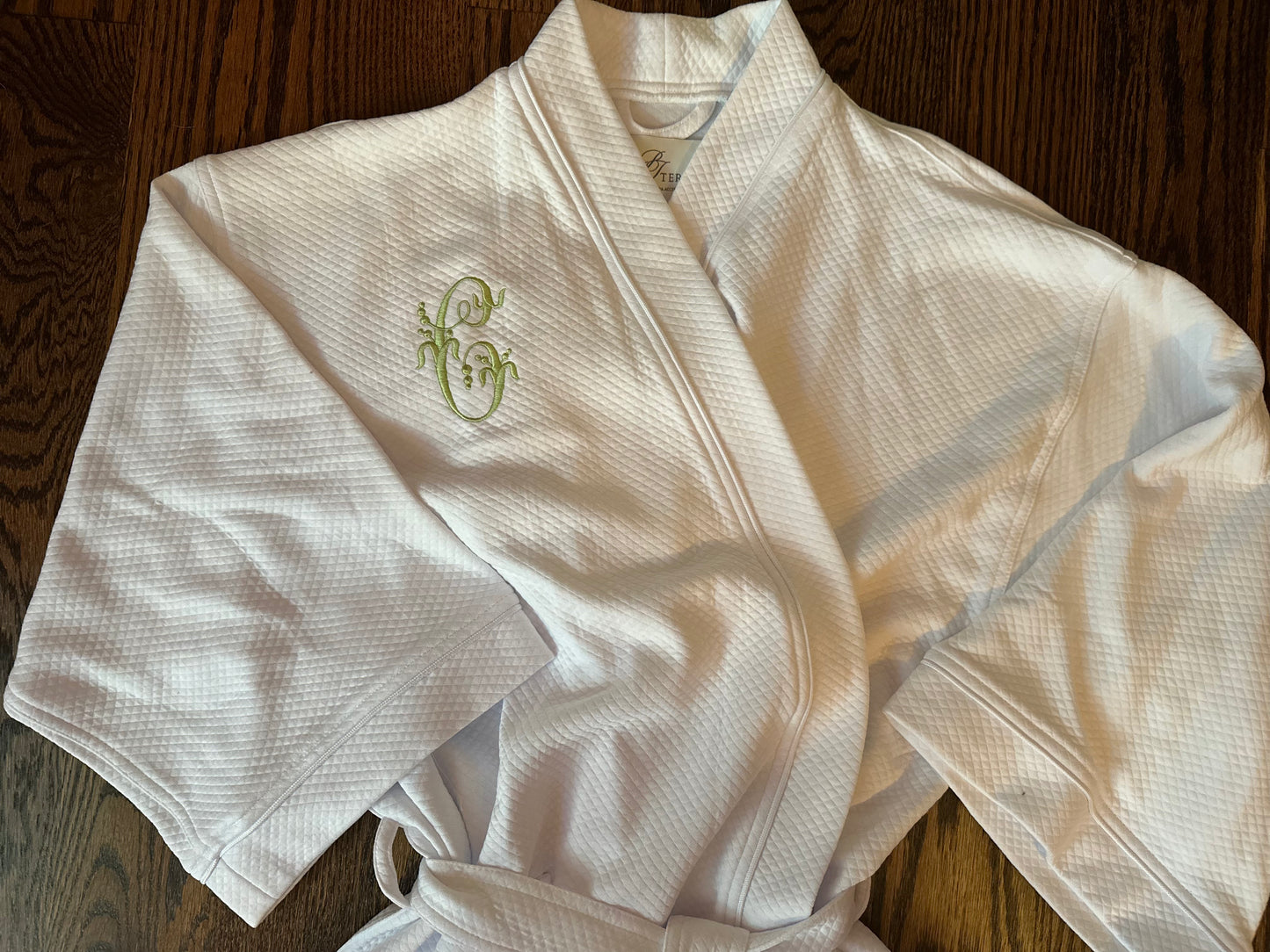 Knit Diamond Shawl Collar Bathrobe